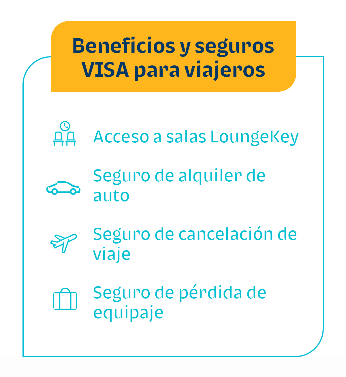 Beneficios y Seguros VISA para viajeros